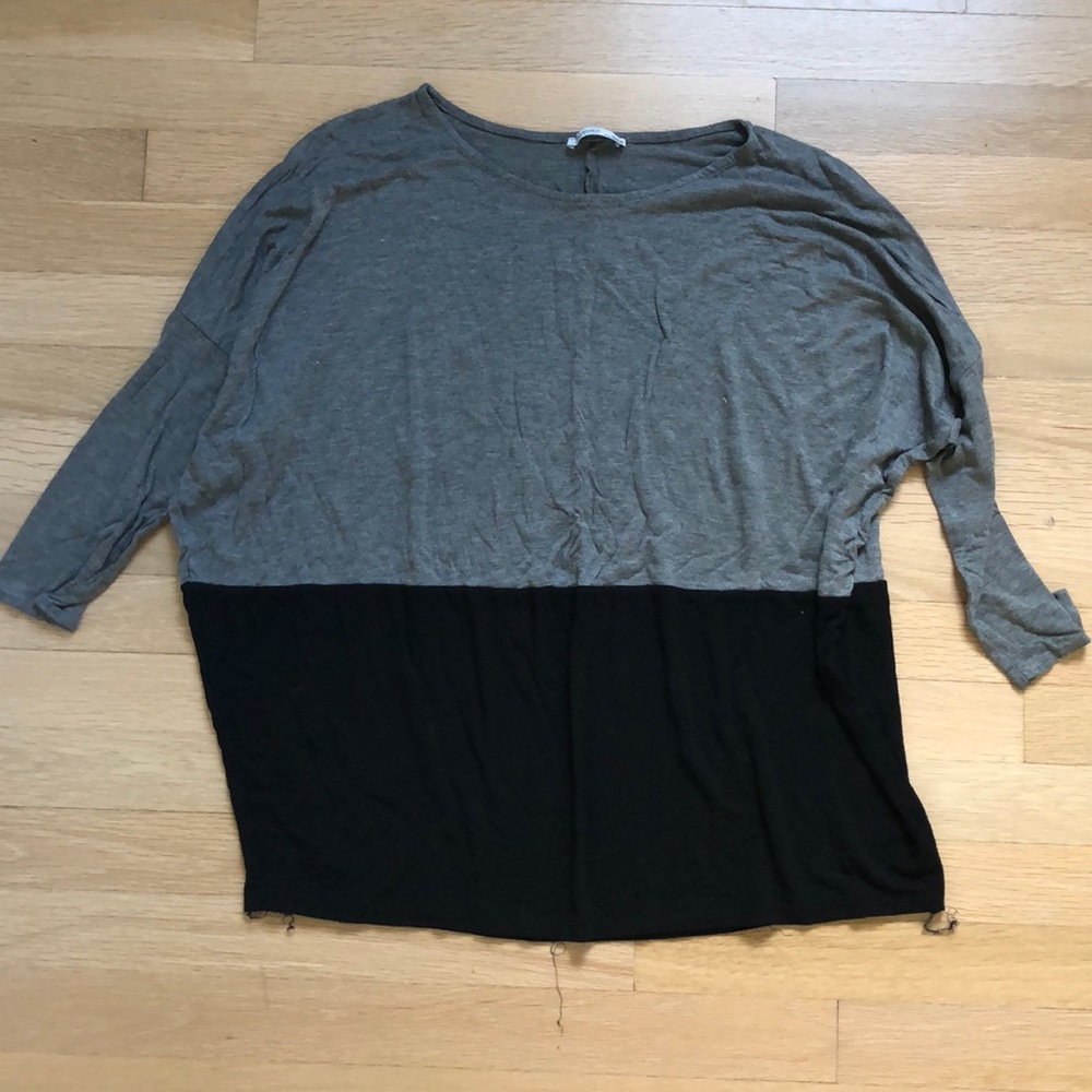 Black and grey Zara shirt